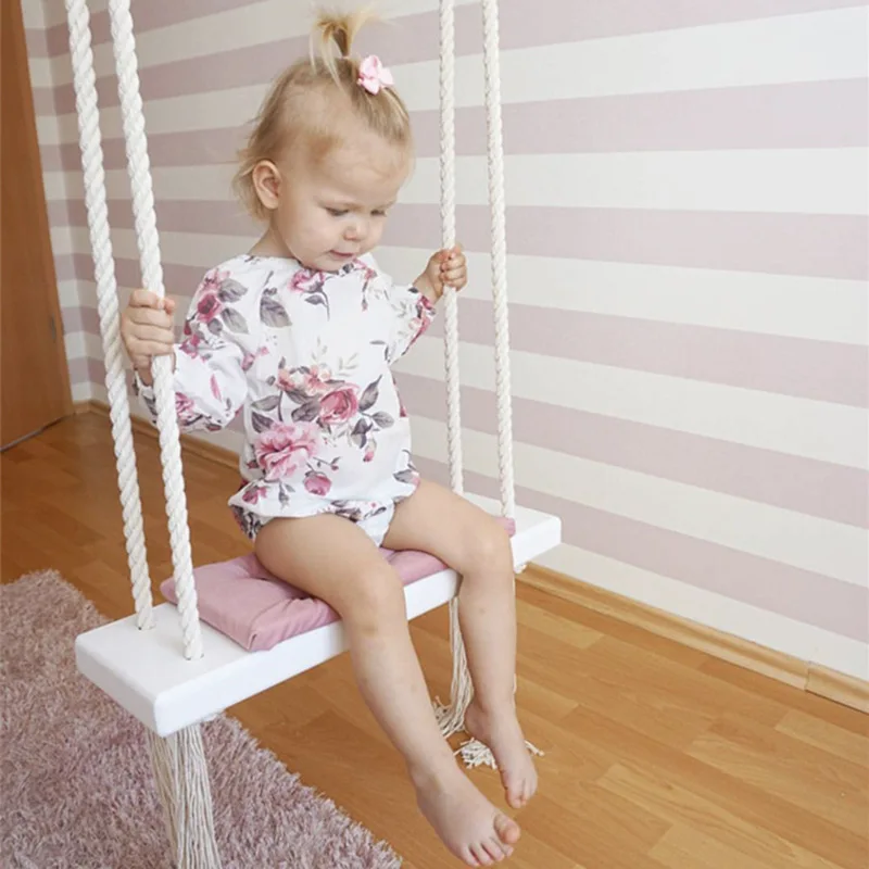JOYLOVE INS Nordic ในร่มสไตล์ Swing Glider เด็กตกแต่งเพดานแขวน Swing เก้าอี้โยก