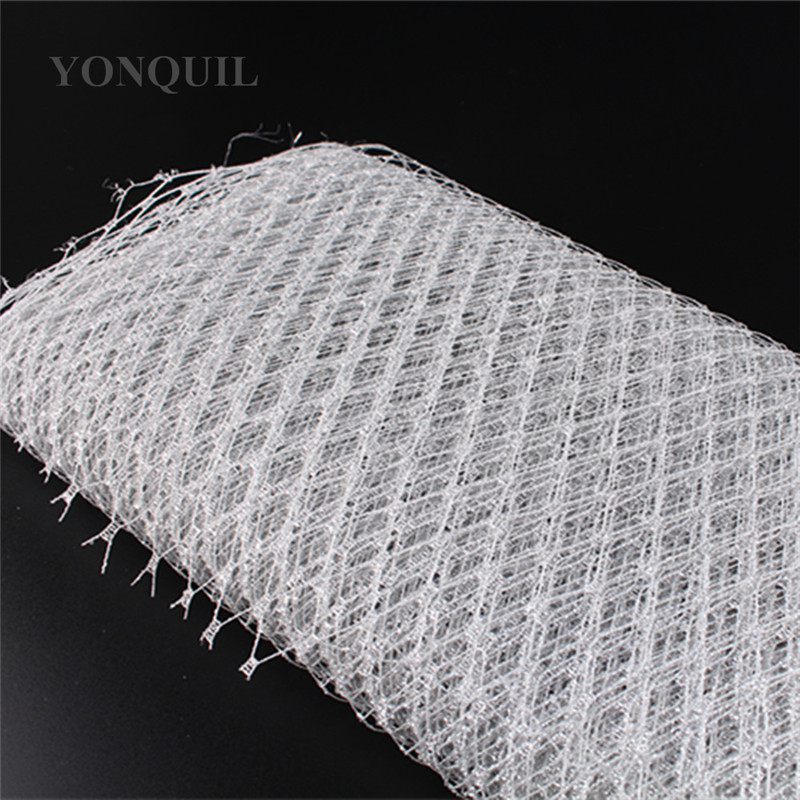 Braut Vogelkäfig Schleier 23CM Breite für Hochzeit Kopfbedeckung Netz DIY Haarschmuck Hüte Schleier Stoff Fascinator Mesh Material