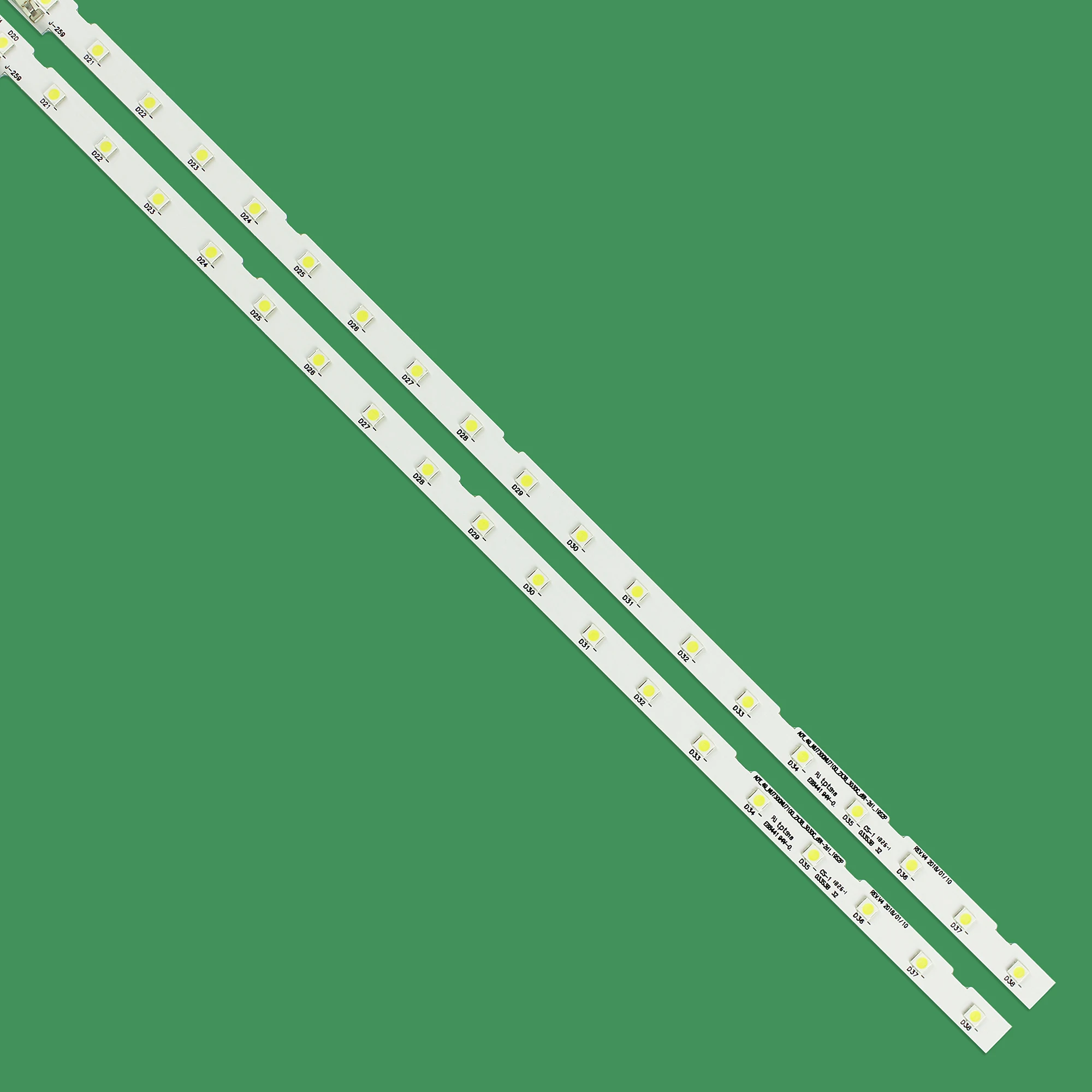 Tira de LED para iluminación trasera para Samsung UE49NU7172 UE49NU7140U UE49NU7172U UE49NU7670 NU7100_STS49081_38LEDS_3030F AOT_49_NU7300