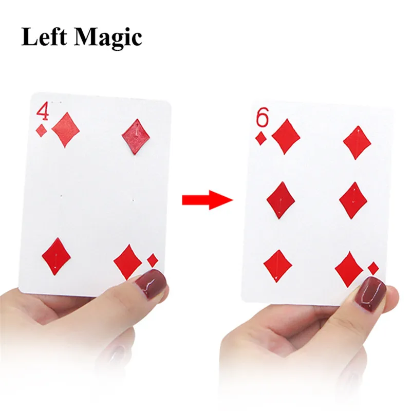 Fantásticos trucos de magia de punto móvil de 4 a 6, tarjeta de primer plano, herramienta mágica profesional para trucos de mago, accesorio mágico
