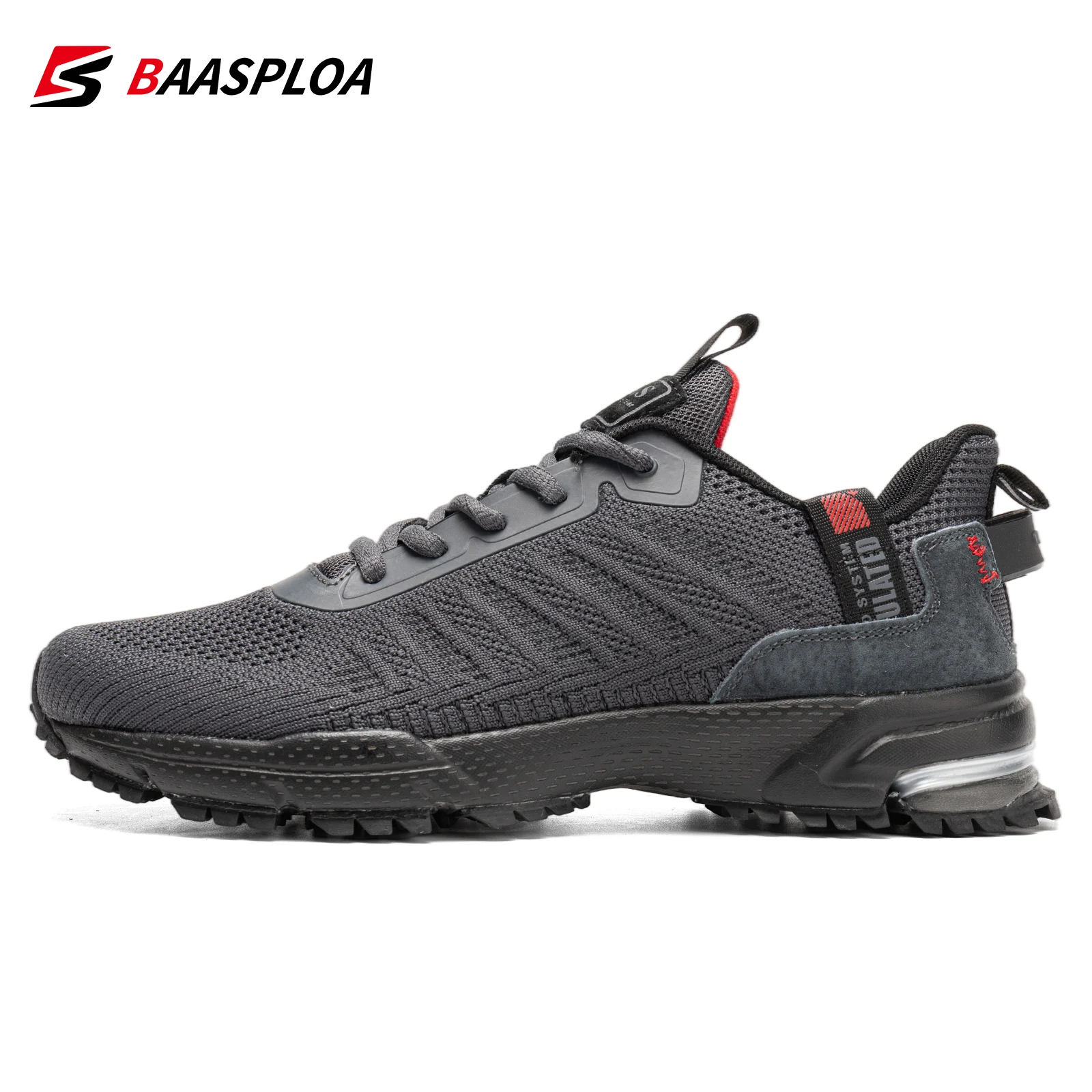 Baasploa-Zapatillas de correr profesionales para hombre, deportivas masculinas de malla, ligeras, con cordones, para deportes al aire libre