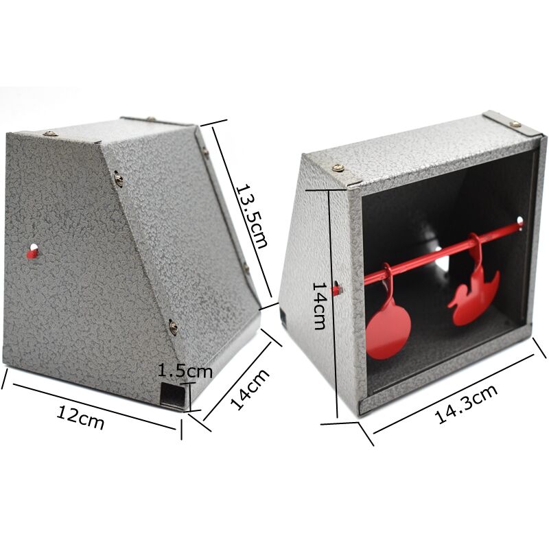 Airsoft Target Case BB Trap Target Paper Target and Resetting Metal Silhouettes Shooting Targets for Pellet Gun Airsoft BB Gun