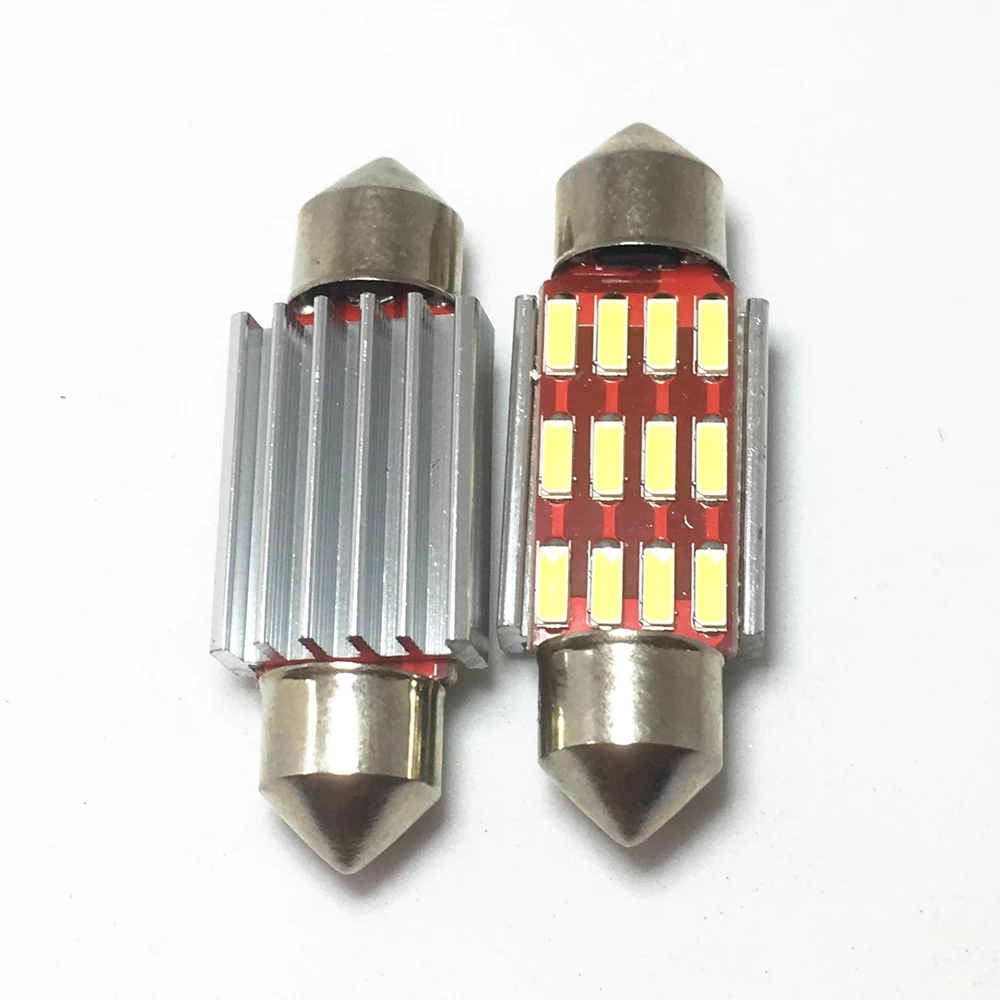 10 Chiếc Xe Festoon Đèn 31Mm 36Mm 39Mm 41Mm Đèn Đọc Sách Nội Thất Ô Tô Mái Vòm Đèn Đọc Sách bóng Đèn Trắng C5W C10W 4014 LED