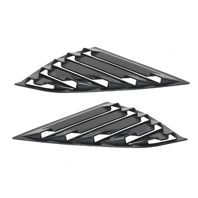 Untuk 2018-2020 Honda Accord JDM Gloss Black Side Vent Rear Window Quarter Louver