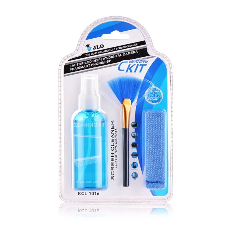 3 Cái/bộ Màn Hình Dung Dịch Vệ Sinh Cho Laptop/Điện Thoại/iPad/Mắt/Thiết Bị Gia Dụng Bụi Bao Gồm Xịt + bàn Chải +