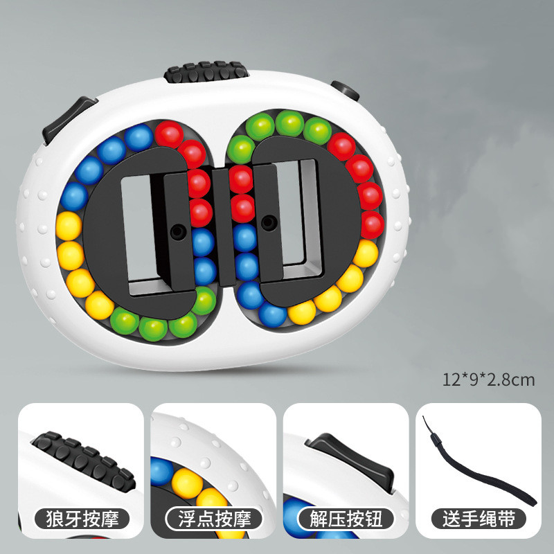 Clearance_เด็กใหม่หมุน Magic Beans ปลายนิ้วของเล่นเด็กหมุนลูกปัดปริศนาเกมการเรียนรู้การศึกษาผู้ใหญ่ความเครียดบรรเทา