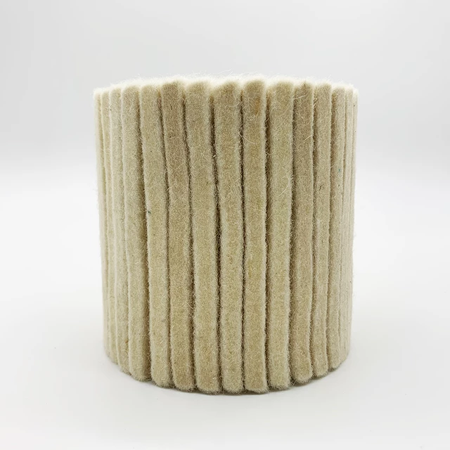 115*100*19mm Wool Felt Wheel for Metal Polish Stainless Steel Aluminium Scratch Repairing Drum Sander Tools