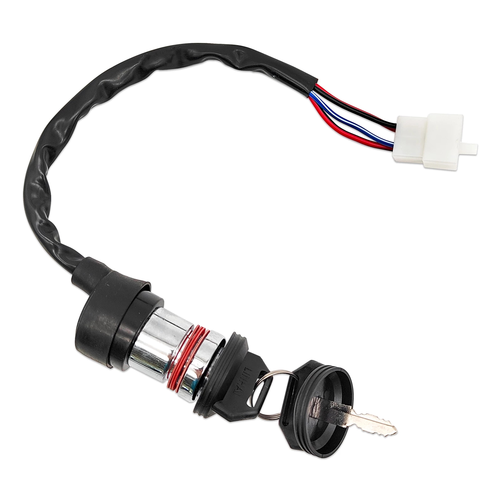 Cerradura de interruptor de llave de encendido, 4 cables para Linhai LH 250 250cc 260 260cc 300 300cc 400 400cc ATV UTV piezas