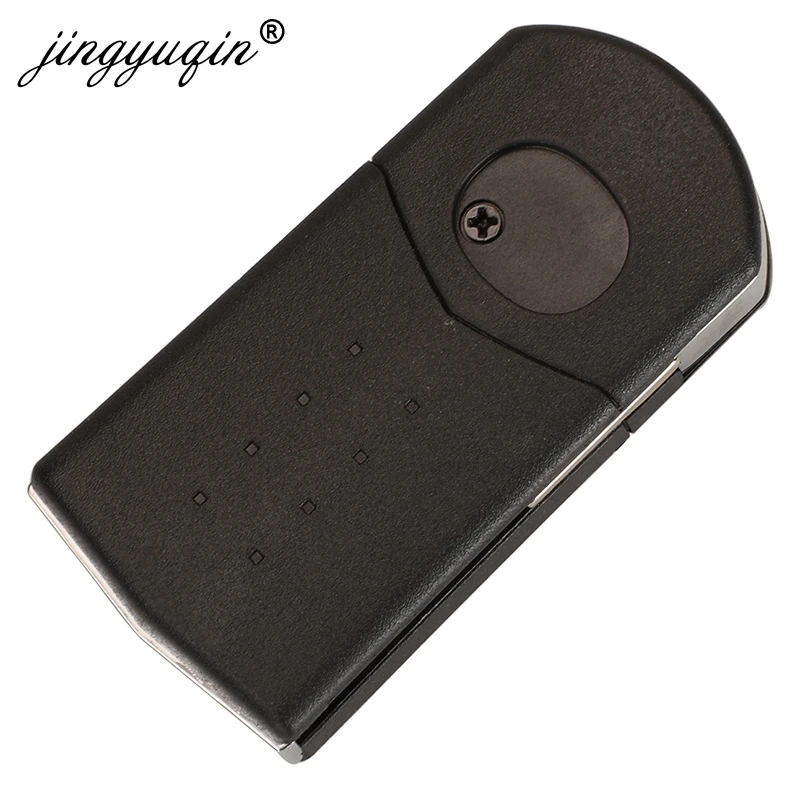 Jingyuqin 2/3 Nút Remote Key Fob Vỏ Ốp Lưng Gấp Flip Dành Cho Xe Mazda 2 3 5 6 CX-7 / CX-9 / MX-5 Với Uncut Lưỡi Dao Thay Thế