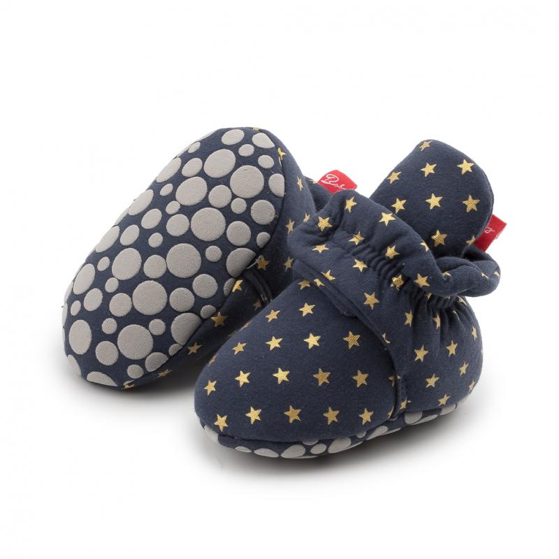 KIDSUN, zapatos de cuna para bebé, calcetines de invierno para bebé, zapatos, botines cálidos de algodón sólido, suela suave antideslizante, primeros caminantes para recién nacidos
