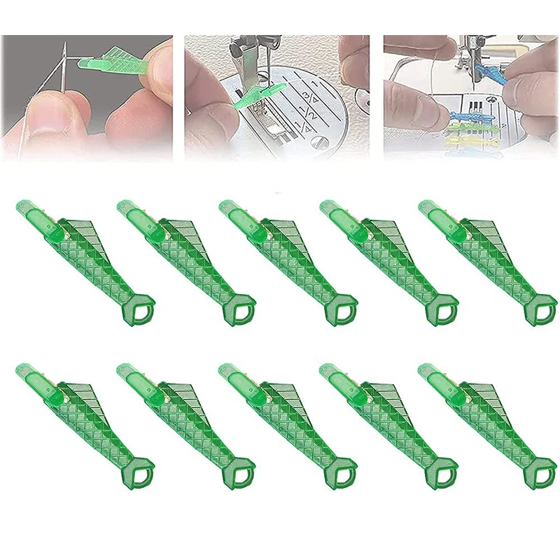 1/3/10 Cái Cá Loại Tự Động Kim Threader Vòng Dây Đơn DIY Threader May Máy Thêu kim Đơn Giản Nhanh Threader