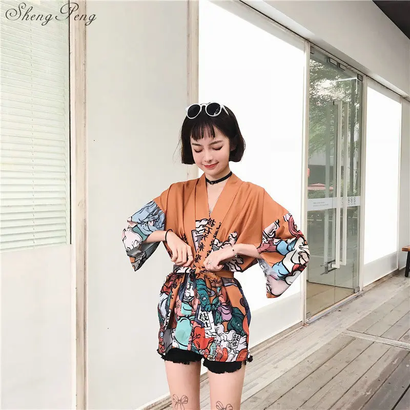 일본 전통 기모노, 유카타 여성 기모노 코스프레 기모노 여성 전통 일본 기모노 기모노 소녀 V730