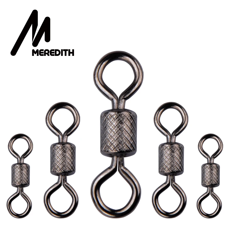 Meredith 50 Cái/lốc Câu Cá Xoay Vòng Bi Xoay Với An Toàn Ốp Vòng Kim Lăn Xoay Dành Cho Cá Chép Phụ Kiện Câu Cá