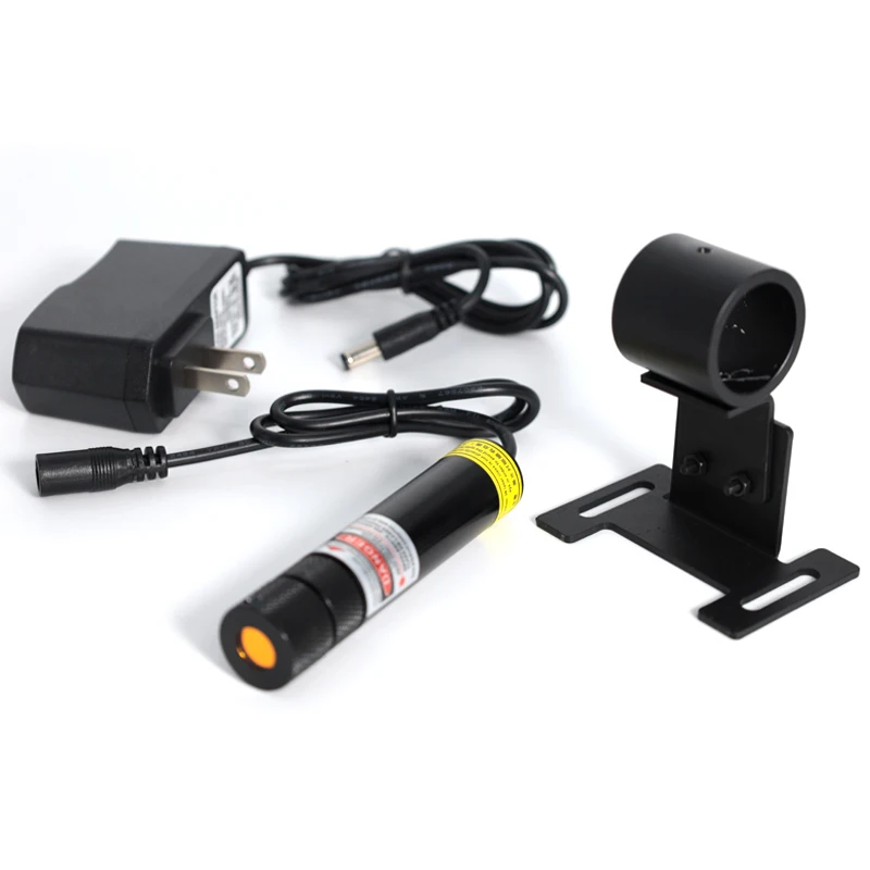 Módulo de posicionamiento láser para carpintería y corte de piedra, 660nm, rojo, 200mW, línea Horizontal y cruz opcional, DC3V