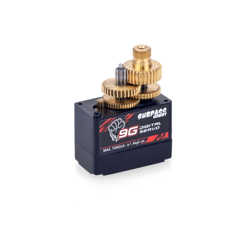 SURPASS Hobby S0009M 9g Metal Gear 1,4 KG Servo Digital para RC avión de ala fija Robot coche barco conducto avión