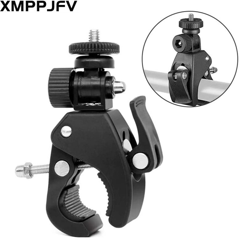 Clearance_Motorrad-Lenker-Fahrradgriffklemme, Kamerahalterung für Gopro Hero 12 11 10 9 8 7 6 5 4 Sitzung, max. Schwarz SJCAM EKE