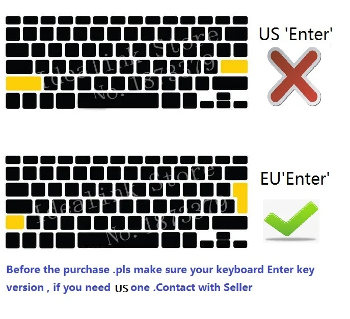 Funda española suave de la UE para Macbook Air 13 2020 A2179 / Air 2020 M1 Chip A2337 funda de teclado de silicona de arcoíris español de la UE