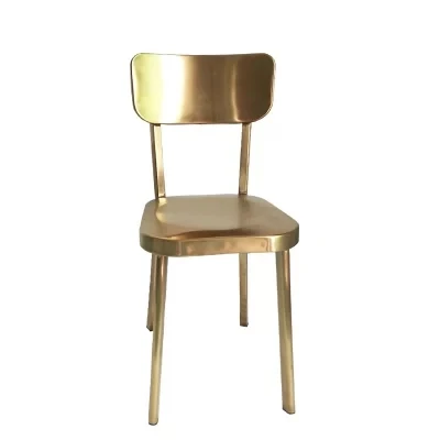 Sáng Tạo Cổ Điển Tối Giản Phòng Khách Hiện Đại Nhà Hàng Thép Không Gỉ Đơn Phòng Chờ Ghế Ăn