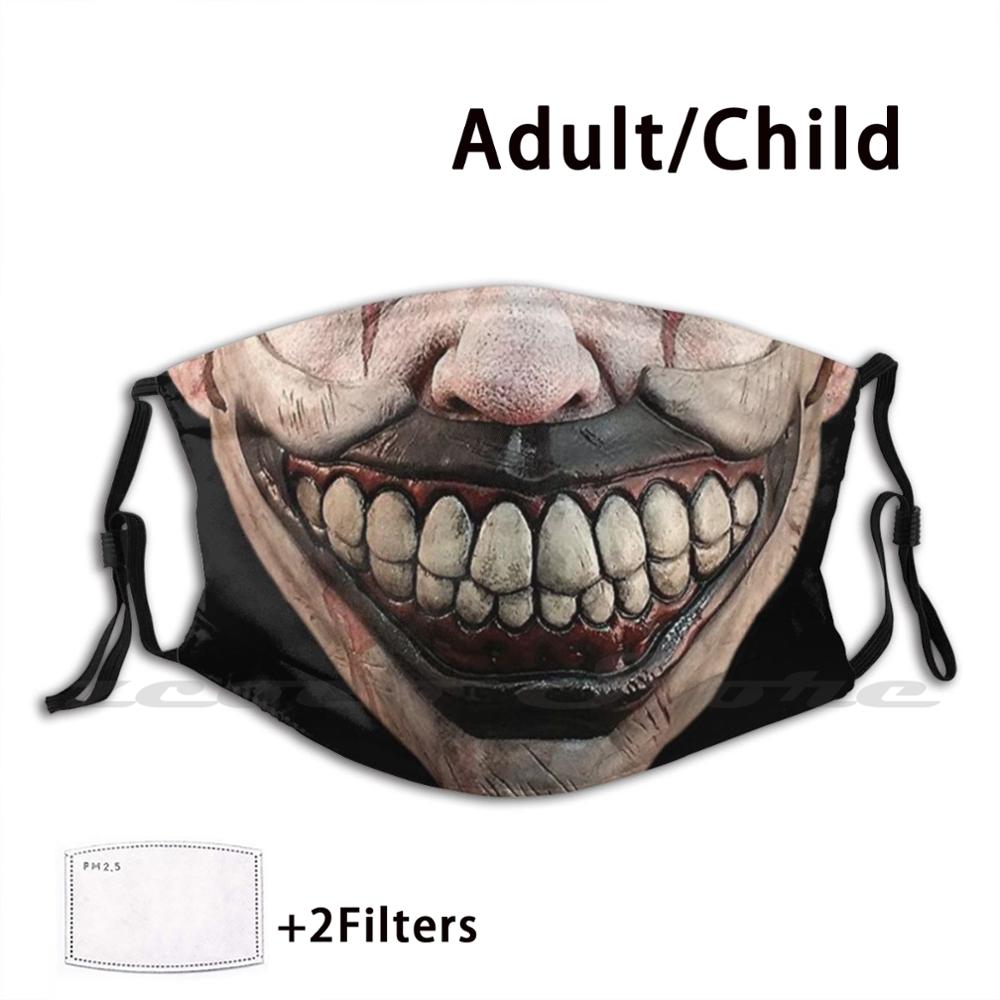 Ahs Twisty The Clown Horror Face Mask Mask Adult Child Washable Pm2.5 Filter Logo Creativity Halloween