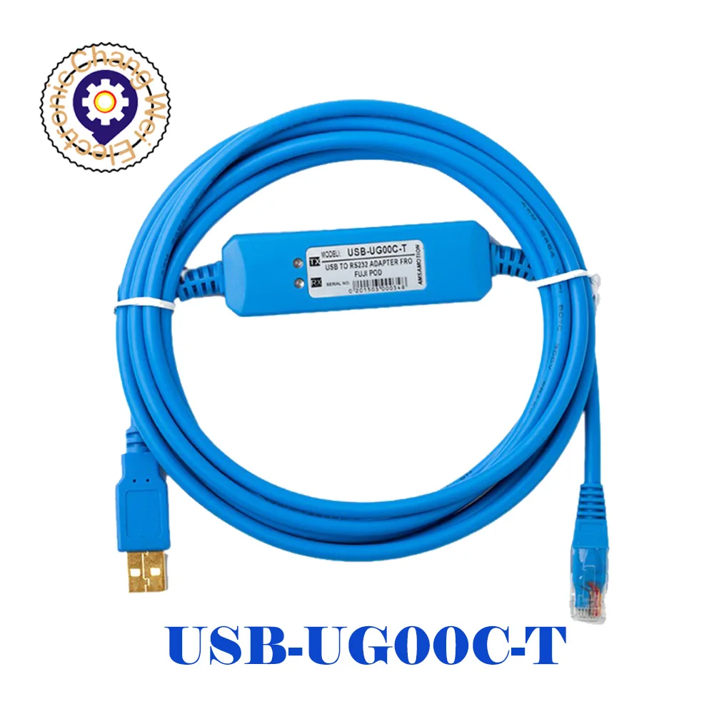 USB-UG00C-T Cocok untuk Fuji POD Seri Layar Sentuh Antarmuka Man-Machine Kabel Pemrograman PLC Download Line UG00C-T