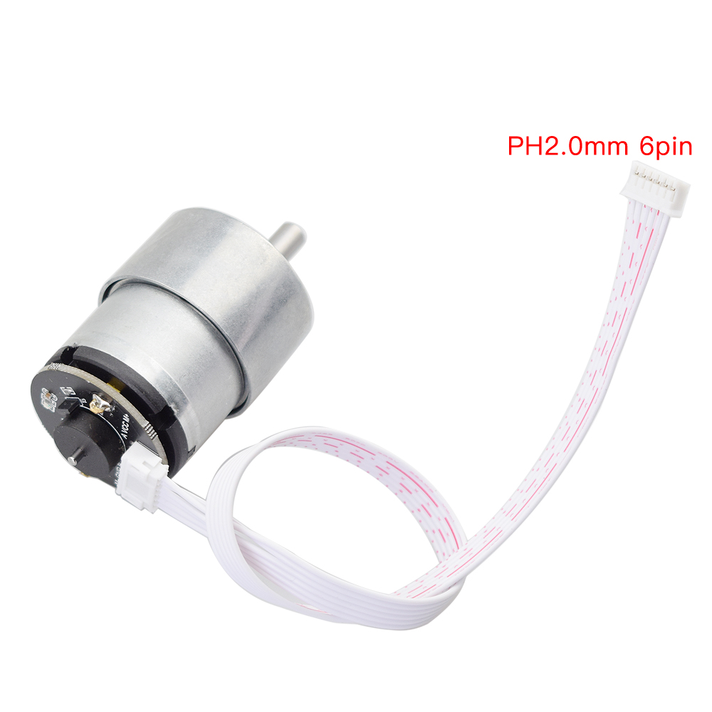 Motor alto da c.c. do torque de 12v 330rpm com codificador hall para o feedback da velocidade auto-balanceamento do chassi do carro do robô peças da roda de mecanum