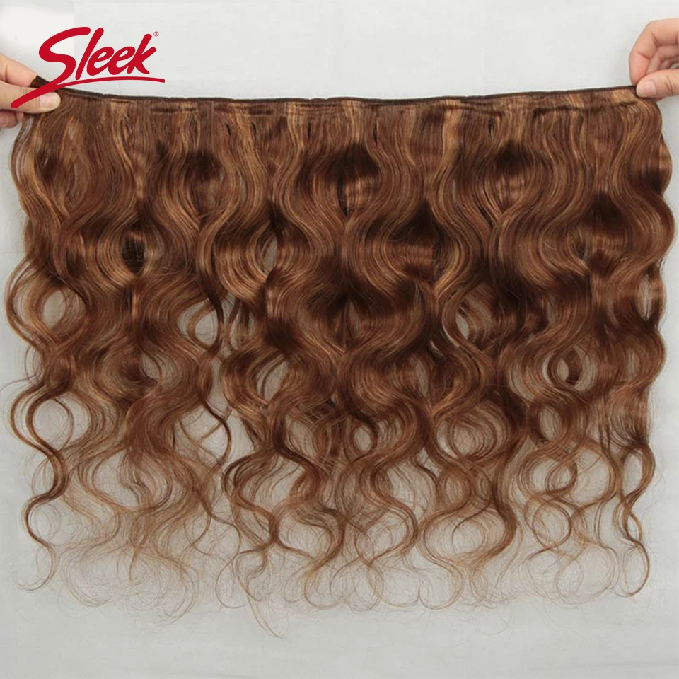 Kiểu Dáng Đẹp Brasil Tóc Vàng P4/27 P6/27 Sóng Thân Tóc Dệt Lưng Tự Nhiên Remy Nâu P6/30 P1B/30 Màu Tóc