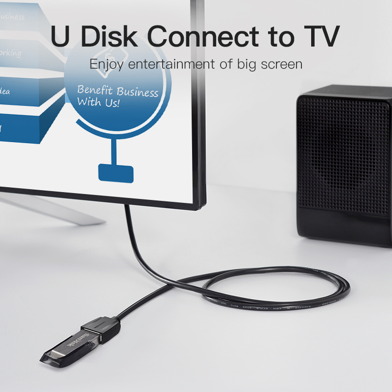 Vention Cable de extensión USB 3,0 Cable USB 2,0 Cable de datos USB macho a hembra para Smart TV PS4 Xbox One PC Cable de extensión USB 3,0