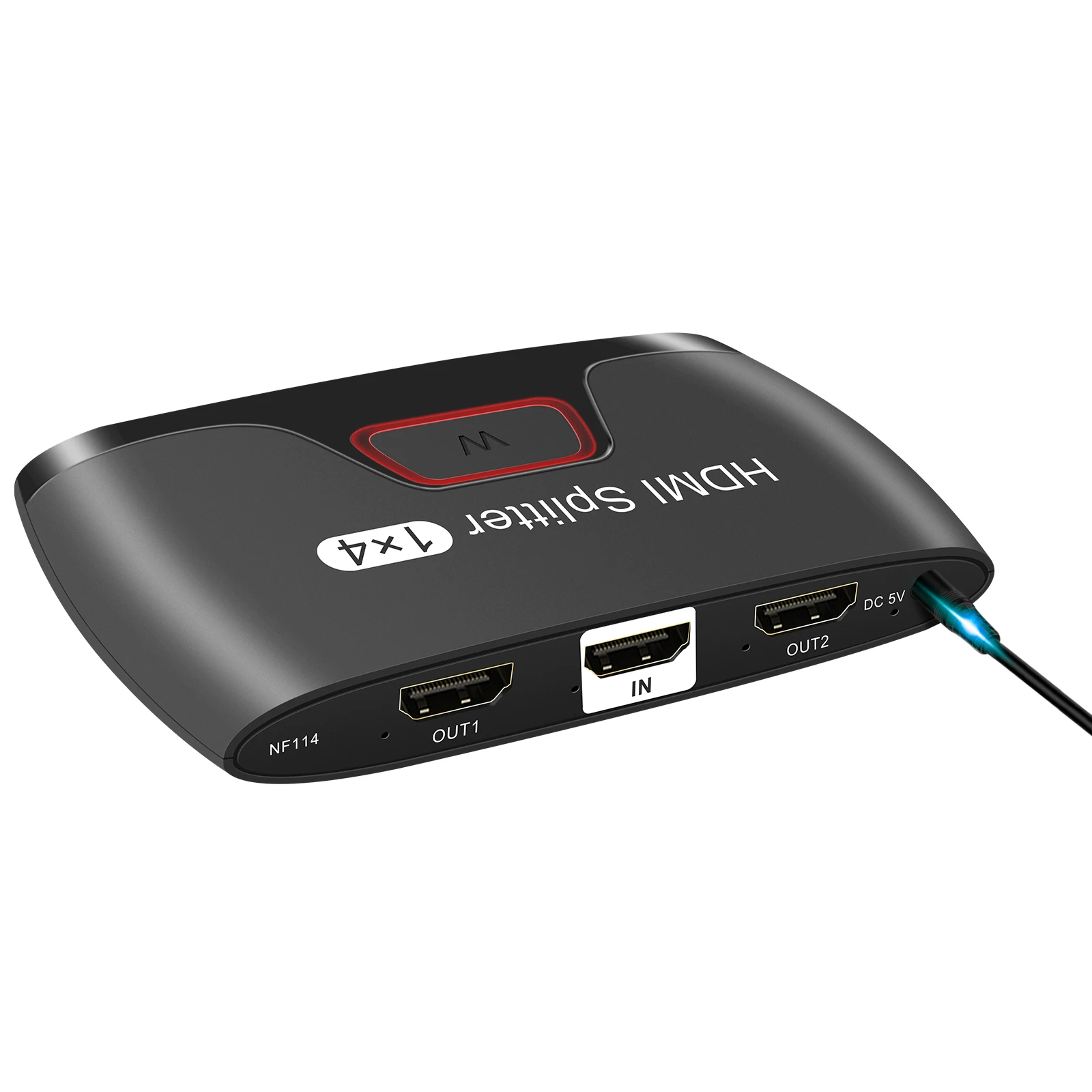 Hdmi Splitter Hdmi Splitter 1 In 4 Out Hdmi Splitter Switch Hdmi Splitter 4K Mendukung 3D 4K @ 60HZ Full HD2160P untuk Xbox PS4