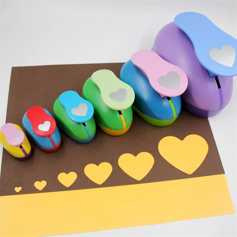 Herzförmige 9-75mm DIY Präge Schläge Verkauf Ecke Scrapbooking Maschine Papier Schneiden Handwerk Locher Runder Cutter Puncher