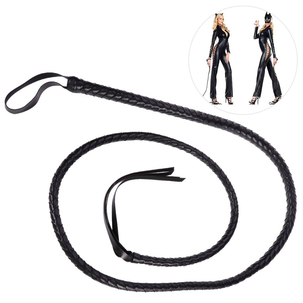 Artesanato Black Bull Whip, Vaca esconder couro, Barriga e Bolster construção, Custom BULLWHIP, 6,5 pés