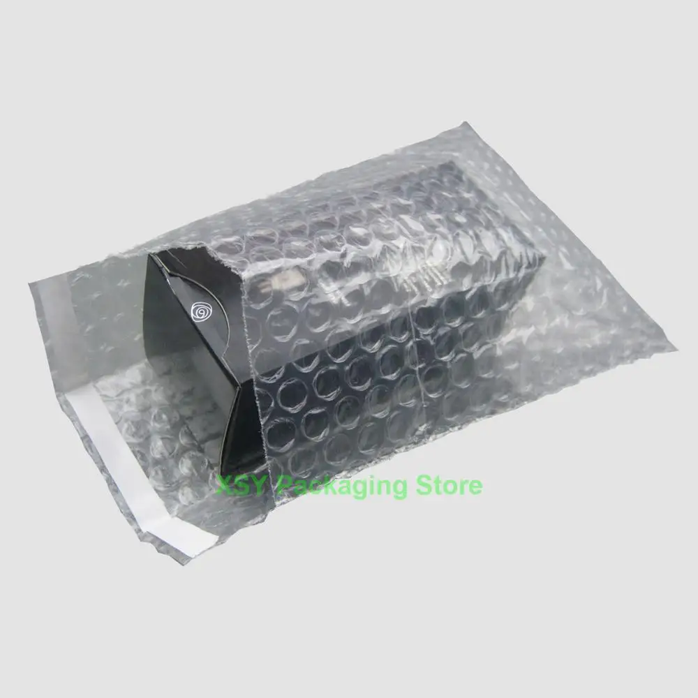 100 PCS 3 "X 5" + 0.8 "(80X130 + 20มม.) air Bubbleพลาสติกอิเล็กทรอนิกส์บรรจุภัณฑ์โพลีบรรจุซอง