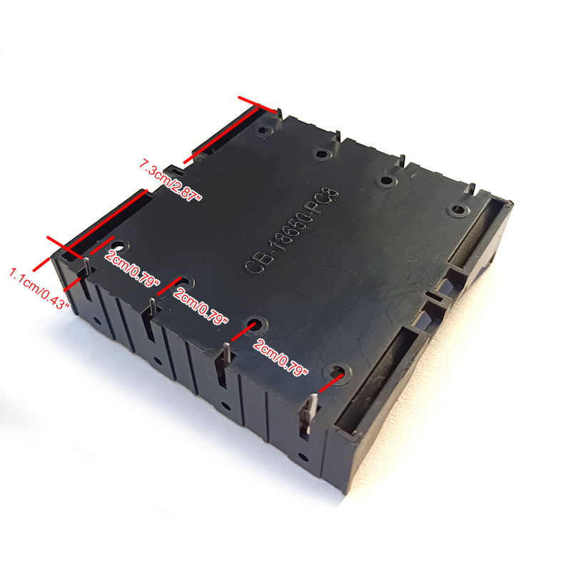 Новый DIY ABS 18650 Чехлы для аккумуляторов 1X 2X 3X 4X 18650 Чехол для хранения аккумуляторов 1 2 3 4 слота Контейнер для аккумуляторов Жесткий штифт