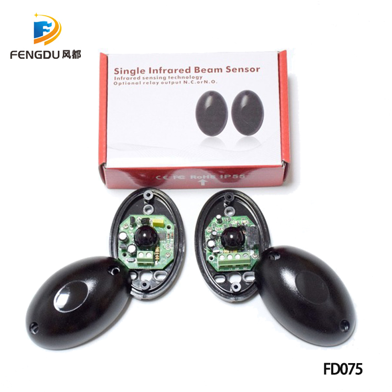 Sensor infrarrojo de fotocélula con cable de seguridad para puertas y puertas automáticas, abridores de garaje, 10 pares/lote, 10m, 12VAC/DC
