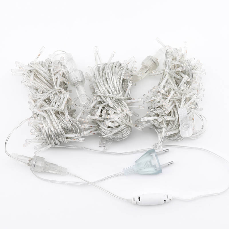 40M 고드름 문자열 조명 LED 요정 조명 크리스마스 갈 랜드 새해 파티 웨딩 가든 테라스 장식에 대 한 원격 제어