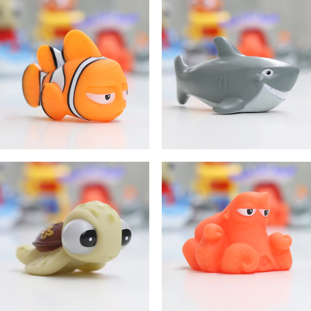 เด็กของเล่น Finding Nemo Dory Float สเปรย์น้ำบีบของเล่นยางนุ่มเล่นห้องน้ำสัตว์เด็กอาบน้ำ Clownfish ของเล่น