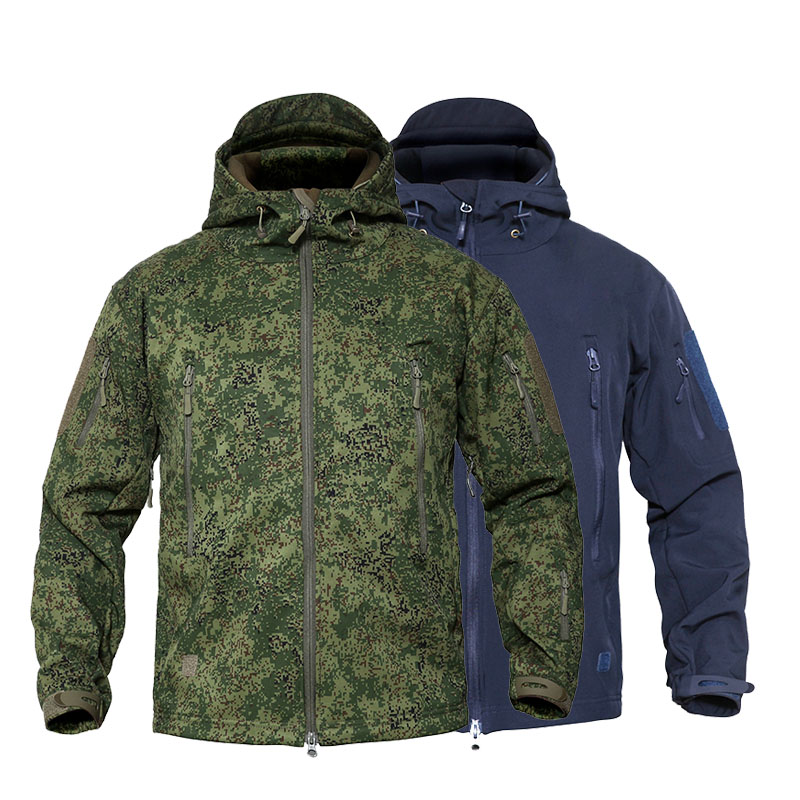 Mege Herren Fleece taktische Jacke Männer wasserdichte Soft shell Wind jacke Winter Kapuze Mantel Jagd Kleidung