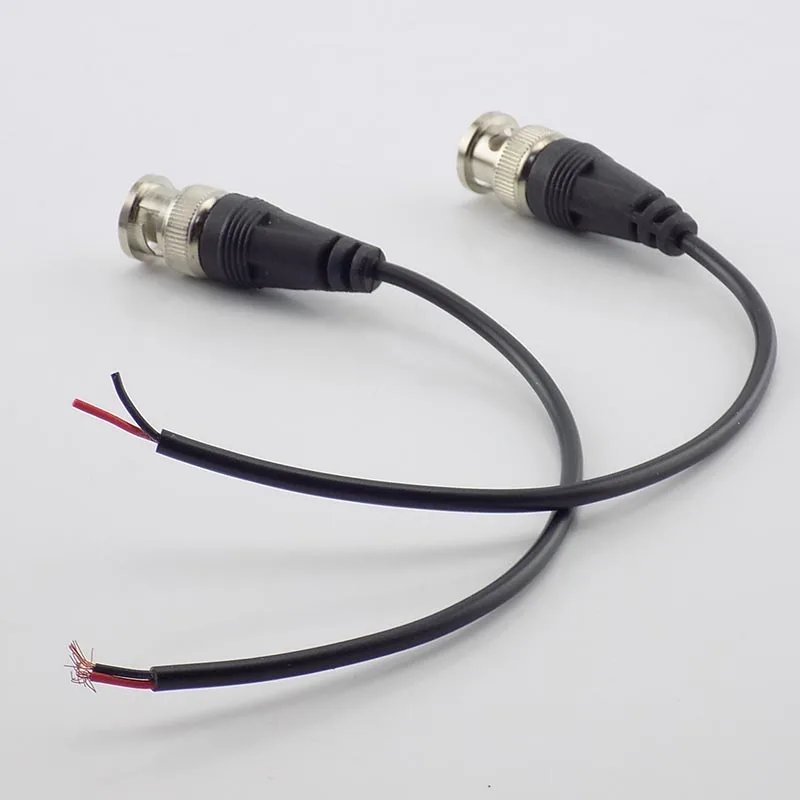 Conector BNC macho a adaptador hembra, Cable de alimentación de CC, línea de conectores BNC para sistema de seguridad de cámara CCTV, 1 ud.