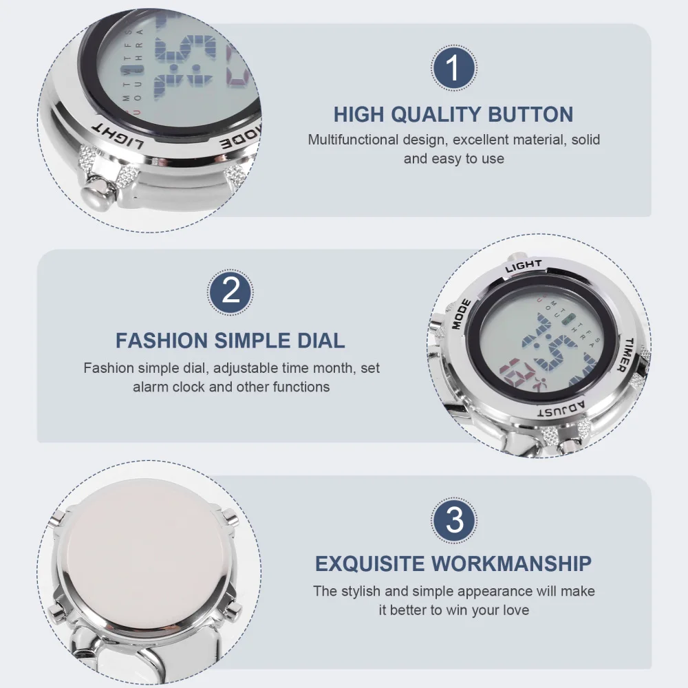 Reloj multifunción con mosquetón para hombre y mujer, cronógrafo Digital deportivo, portátil, con Clip, a la moda, ideal para regalo