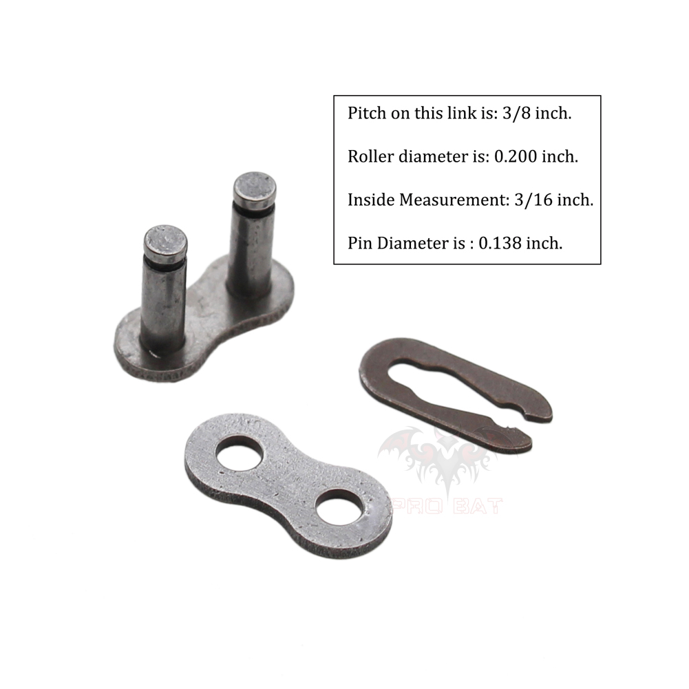 #35 Master Link Go Kart Rantai Skuter Sepeda Mini #35 Link Penghubung Pak Isi 10