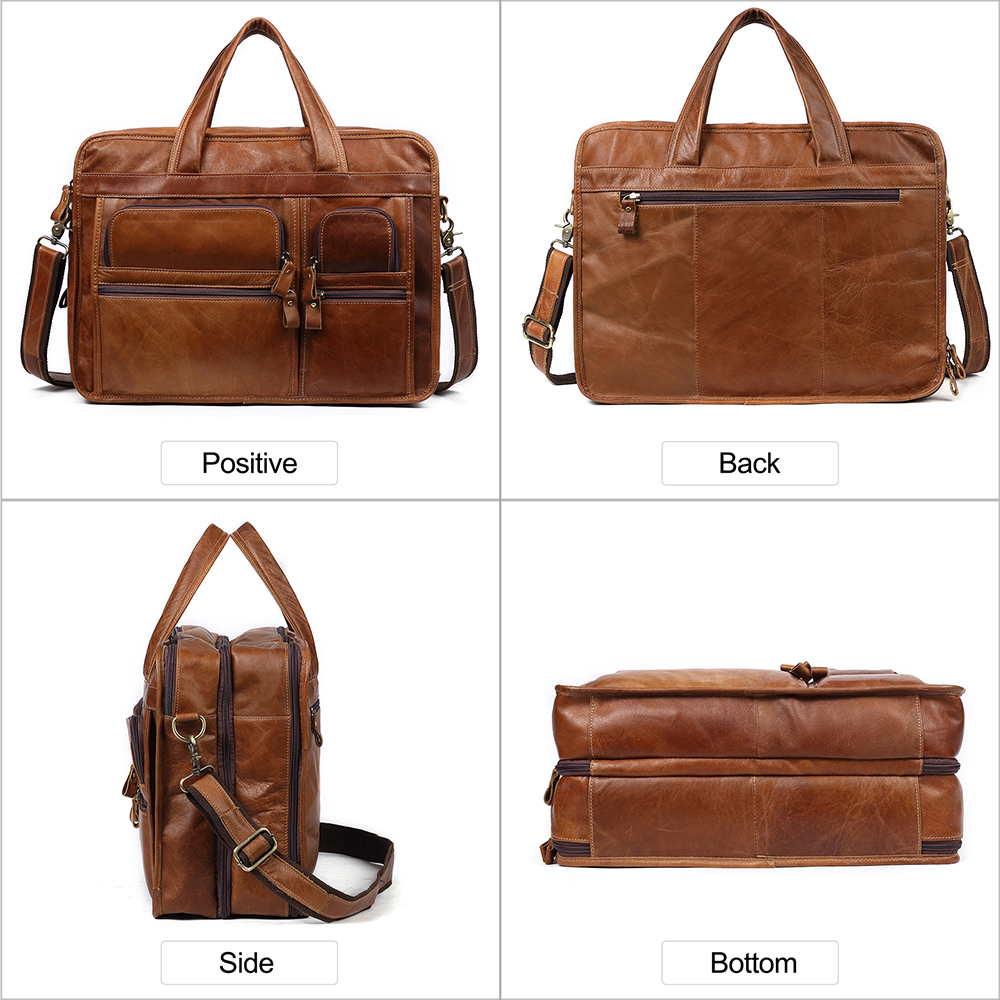 JOYIR skórzana męska teczka Laptop Casual Business duże torba z rączkami torba na ramię Crossbody torebki męskie duża torba podróżna