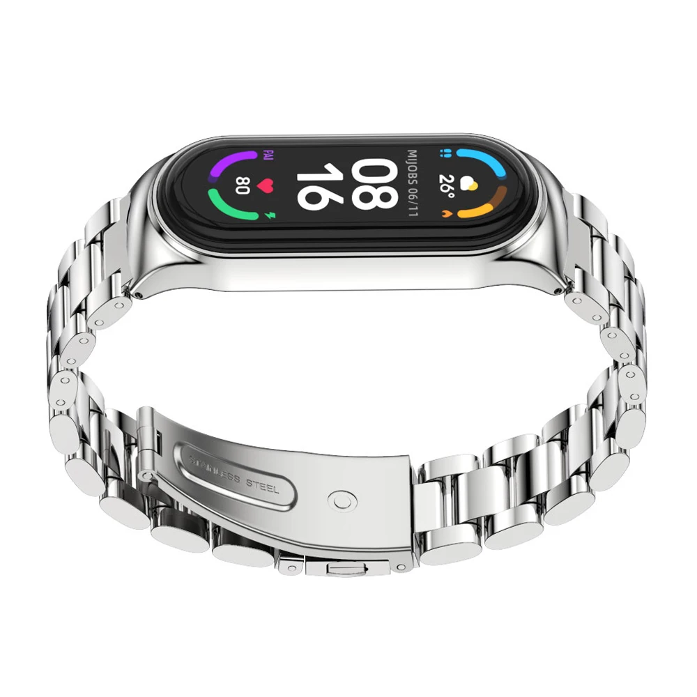 Armband für Mi Band 10 9 8 7 6 5 4 3 Metall Correa Mi Band 9 Armband Opaska Mi Band 8 Armband Pulseira Miband 7 Uhr Band NFC