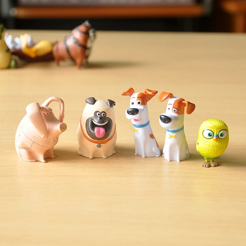 14 pcs Secret สัตว์เลี้ยง PVC กระต่าย Snowball Gidget Mel Dog Max Duke Cat Action Figure ของเล่นคริสต์มาสของขวัญของเล่น