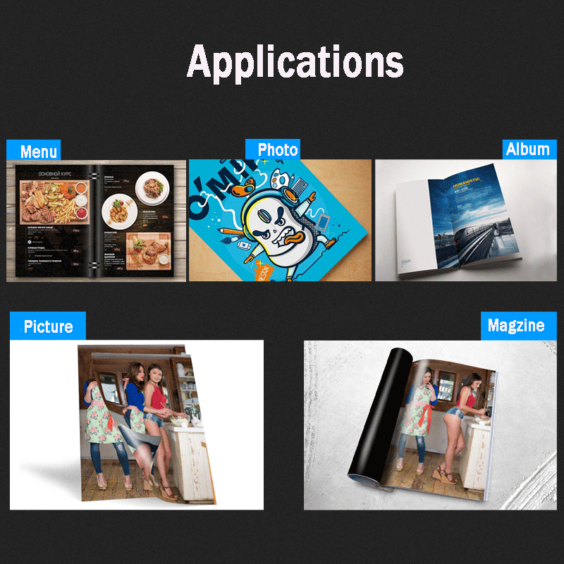 A5 Double Side Coated High Glossy Photo Paper For Inkjet Printer Menu Picture Business Card 120g 140g 160g 200g 240g 260g 300g