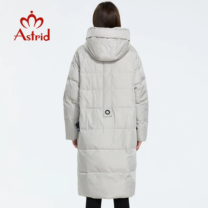 Astrid 2022 inverno nova chegada para baixo jaqueta feminina roupas soltas outerwear qualidade com um capuz moda estilo casaco de inverno AR-7038