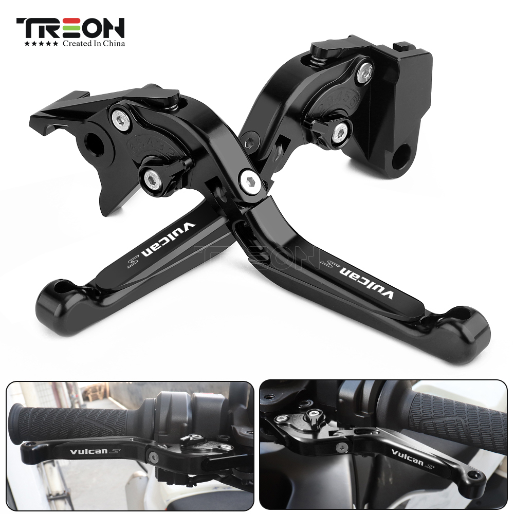 Untuk KAWASAKI VULCAN S 650 VN VN650 2015-2017 2018 2019 Sepeda Motor Dapat Dilipat Kopling Rem CNC Tuas Aluminium