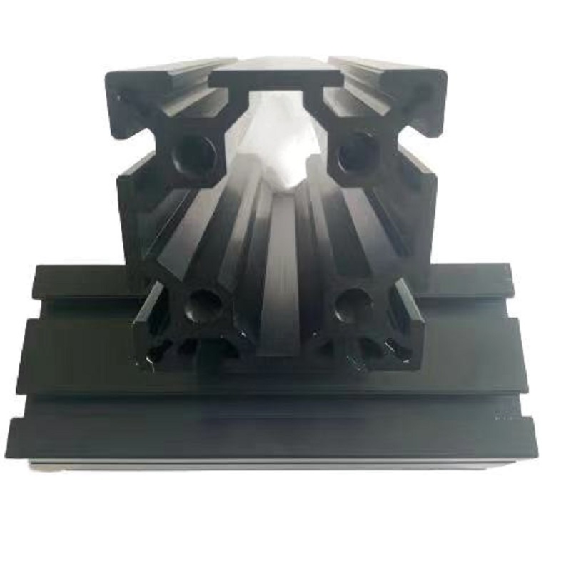 4Pcs 300mm 100100 Aluminum Extrusion Profile,Tap M14 1.5 pitch 20mm Depth SFX-150 Simulator or SRT150,Black Color