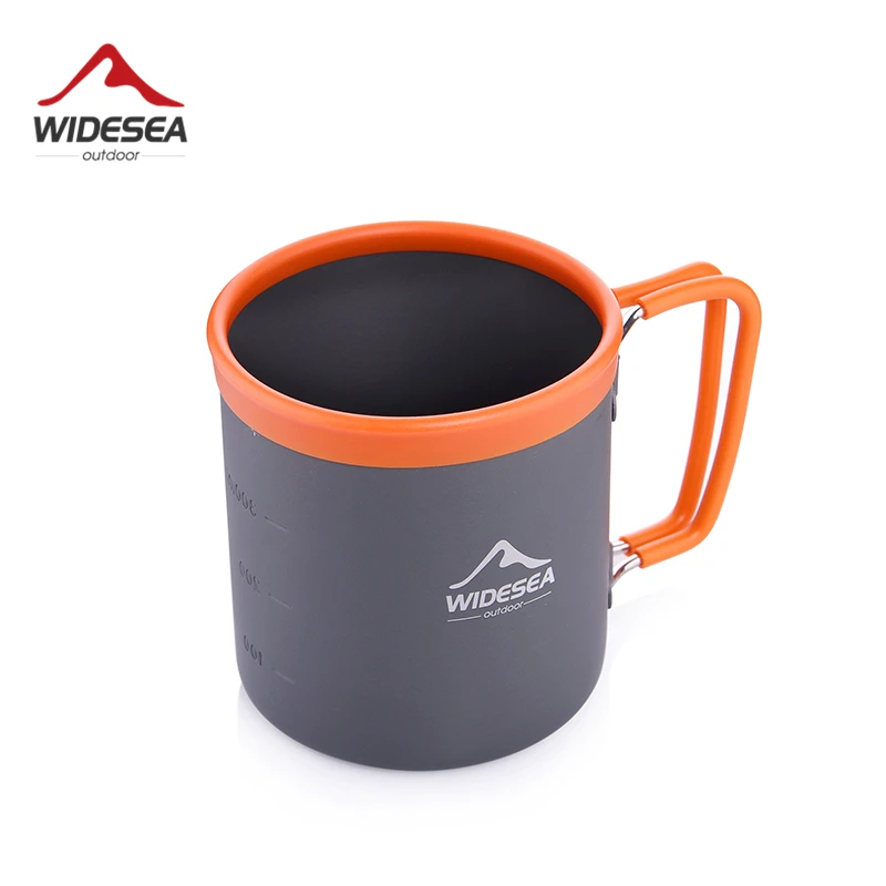 Widesea Cắm Trại Nhôm Cốc Ngoài Trời Cốc Du Lịch Bộ Đồ Ăn Dã Ngoại Thiết Bị Nấu Ăn Du Lịch Cà Phê Uống Leo Núi Đi Bộ Đường Dài