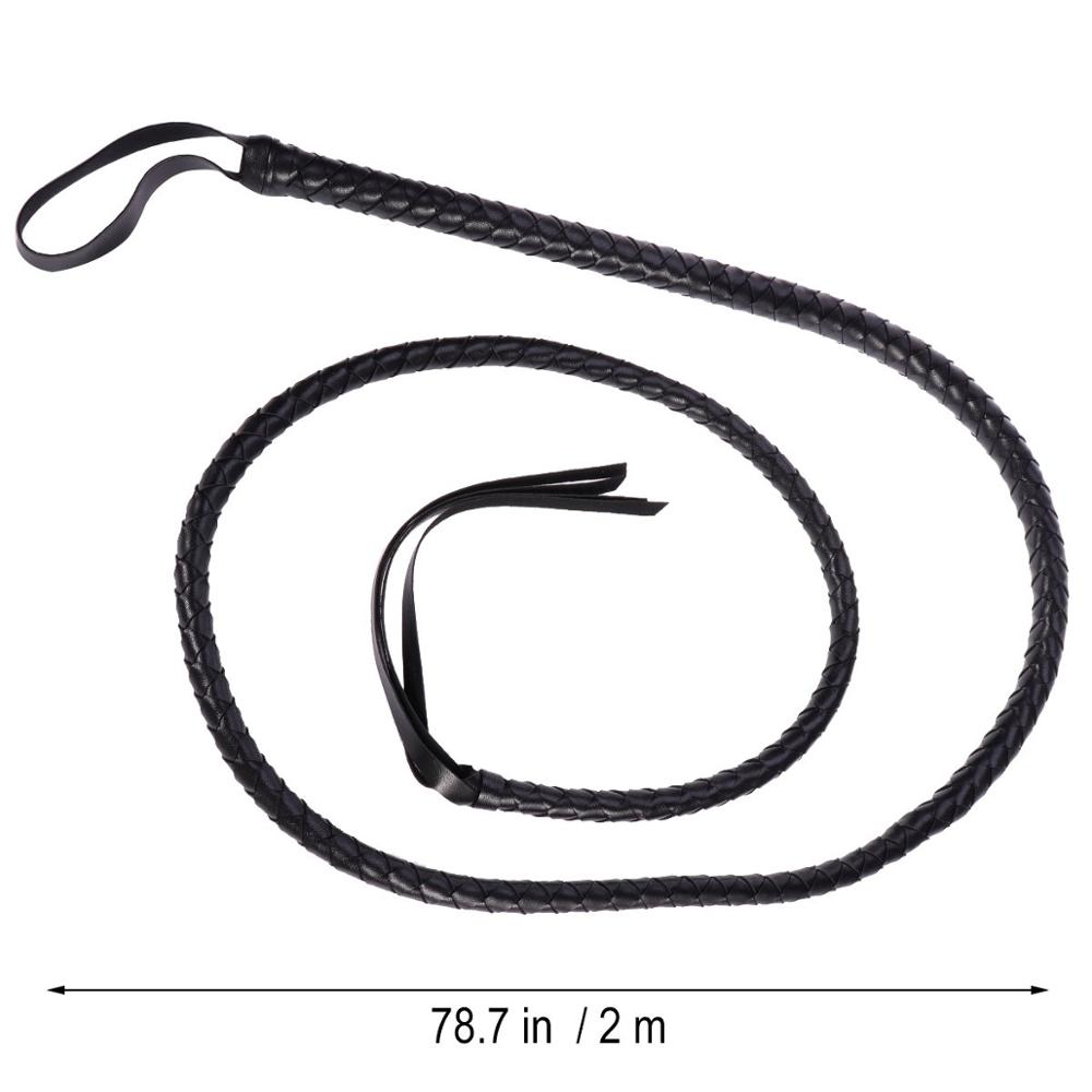 Artesanato Black Bull Whip, Vaca esconder couro, Barriga e Bolster construção, Custom BULLWHIP, 6,5 pés