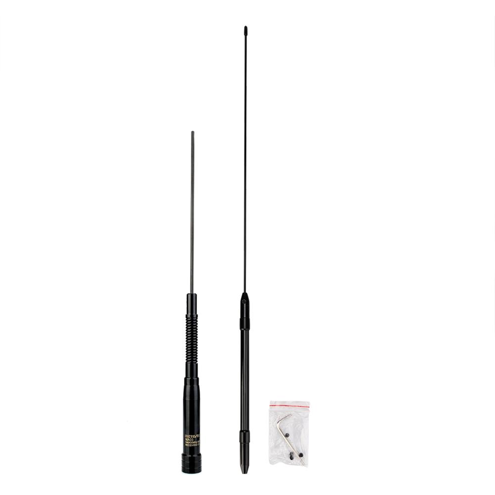Retevis MA03 Autoantenne SL16-J 144/430 MHz VHF UHF Dual Band 2,15/5 dBi omnidirektionale Antenne für Autos Walkie-Talkie-Radio