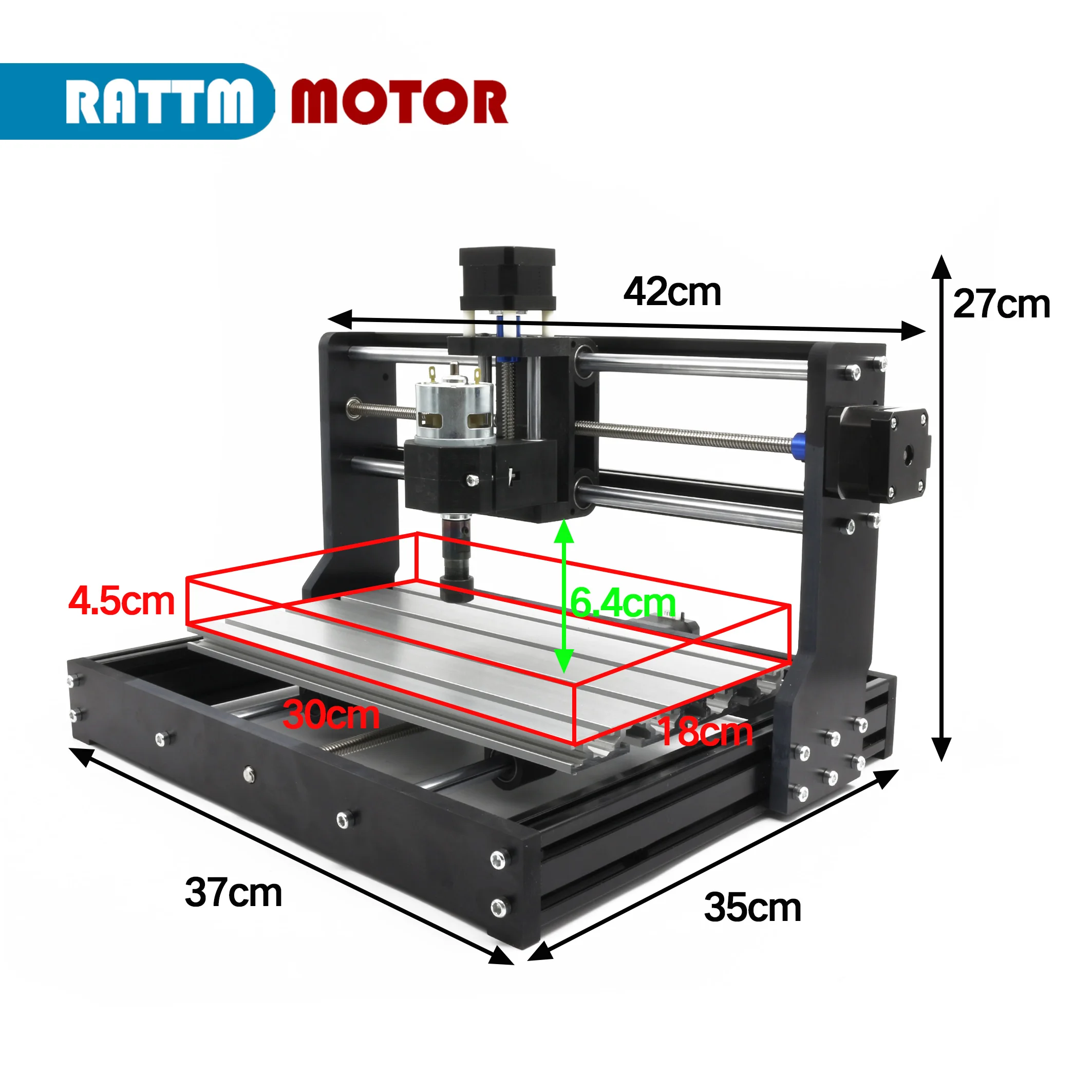 Fresatrice per router CNC a 3 assi GRBL 3018 Pro MAX + pinza ER11 + controller offline